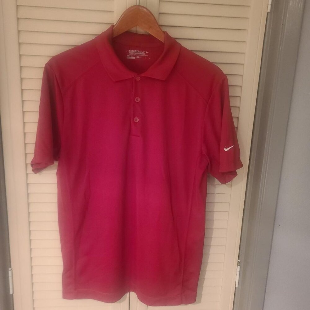 Nike Golf Dri-Fit Cardinal Red Men's Polo Shirt Medium